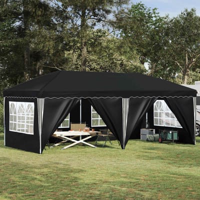 vidaXL - Pop-up - Feesttent - 575 - x - 288 - x - 245 - cm - Antraciet