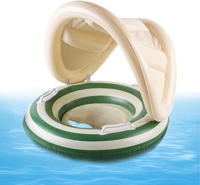 Zwemband voor baby's, drijvende ringen voor zwemmen, verstelbaar, met parasol voor en baby's, outdooractiviteiten
