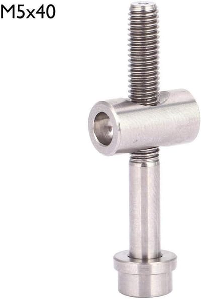 Bouten voor Fiets Zadelpen - 40mm Schroef met Ronde Kop en Ring - Fietsaccessoires - Duurzaam materiaal