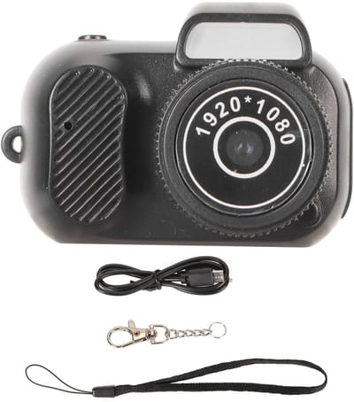 Golden crown - Mini-digitale-camera - 1080P video-opname - Draagbaar formaat - Outdoorcamera - Perfect voor avonturiers - Compact en lichtgewicht