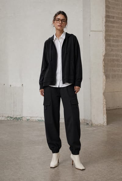 Jannes pants technical jersey | Black - Black / S