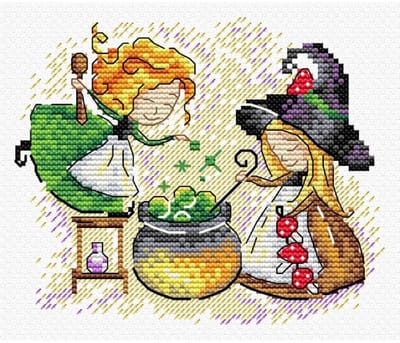 Borduurpakket - Heksen - Samen Koken