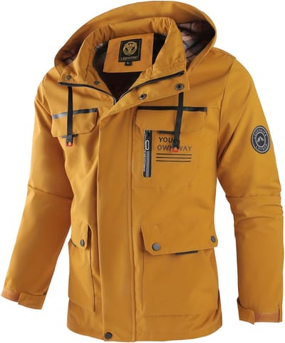 Livano Windjas Voor Heren - Parka - Winter - Jas - Volwassen - Geel - Maat XS