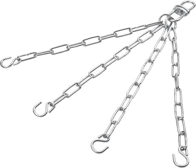 4-Punts Stalen Ketting voor Bokszakken en Maïslampen - Heavy Duty, 50 cm, Tot 100 kg