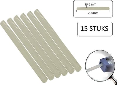 Benson Lijmpatronen voor Lijmpistool - Ø 7,2 mm - 200 mm Lang - 15 stuks