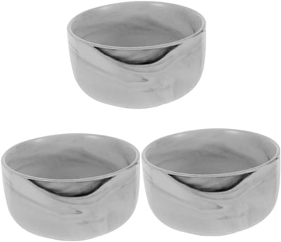 Scheerkom Set - Scheerschuim Kom - Rijk Schuim Maken - Porselein Grote Capaciteit - 3 Delig 11cm - Meerdere Kleuren