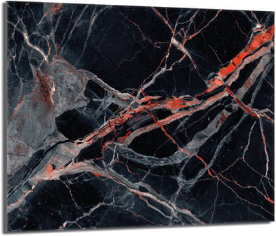TMK ArtDeko - Snijplank - Glas - Marmereffect - 60x52cm