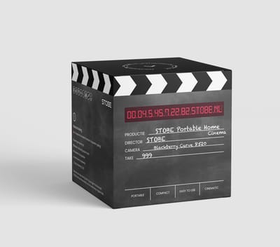 STOBE® Film clapper doos (S) 25x21x21cm - Verzend doos - Geschenksdoos - Limited editions - Cadeau doos groot - Verpakkingsdoosjes cadeau - Cadeau doos karton - Uitdeelzakjes - filmavond movie night decoratie