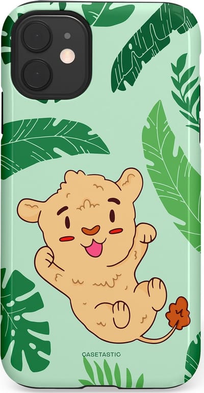 Casetastic Hoesje Geschikt voor Apple iPhone 11 - Stijlvolle Beschermende Duo-layer Case - Leeuwenhartje