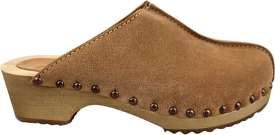 Dina Lykke Clog - suede edition - Beige - maat 38