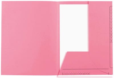 Exacompta 5x SUPER 210 Contact - Pak van 25 Mappen met 2 kleppen, bedrukt - 24x32cm - - Roze - 334003E