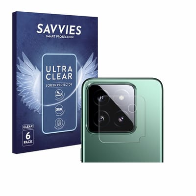 Savvies - Screenprotector voor Xiaomi 14 (ALLEEN Camera Lens) - Folie Beschermfolie transparant 6 Stuks