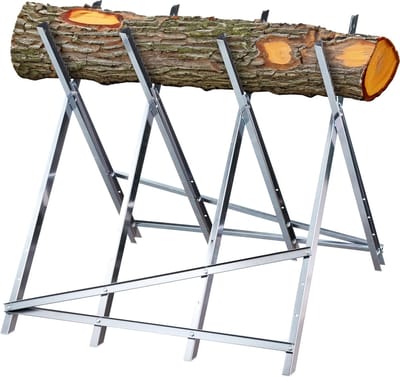 zaagbok inklapbaar - tot 150 kg - verstelbaar - voor kettingzaag - 80 x 80 x 82 cm - staal