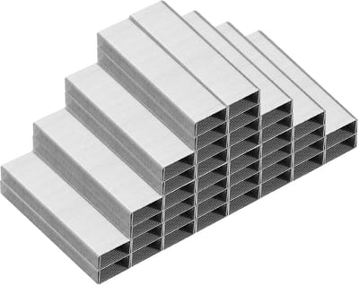 Standaard nietjes - Kantoornietjes - Papier organiseren - Vlakke punt - 26/6 - Zilver