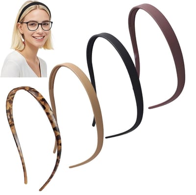 Verstelbare zigzag haarbanden voor brillendragers, antislip haaraccessoires in luipaardprint, lichtgewicht en duurzame haarbanden voor dagelijks gebruik