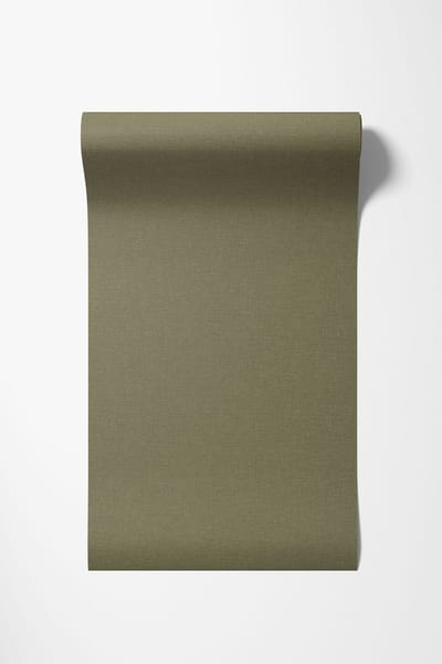 Dutch Wallcoverings - Vliesbehang - Linen & Textures - uni groen - LT10036