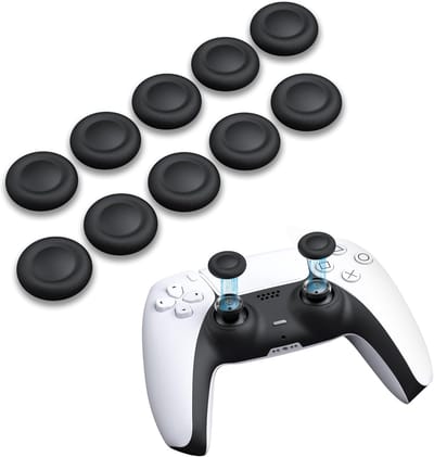 Duimgreep-joystickdoppen voor PS5/PS4-controller, antislip lasergestructureerd handvat, slijtvaste reservedoppen voor analoge sticks, 10 stuks