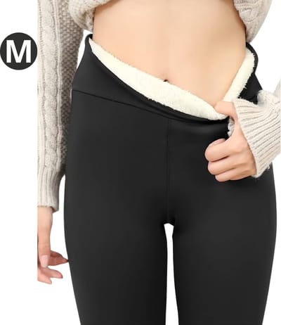 Nivard Winter Panty - Warme panty - Fleece Panty - Thermo Panty - Legging - Stretch - Dames Kleding - Grijs - Maat M