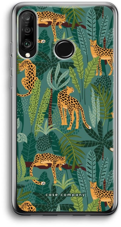Case Company® - Hoesje geschikt voor Huawei P30 Lite hoesje - Luipaard 2 - Soft Cover Telefoonhoesje - Bescherming aan alle Kanten en Schermrand