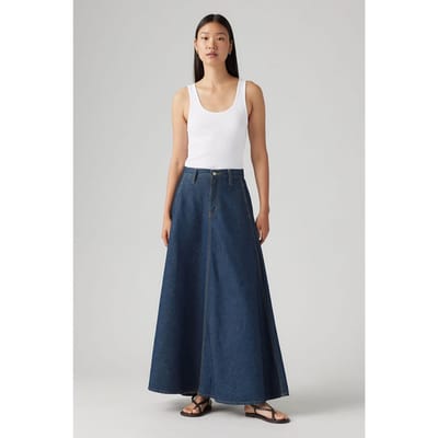 Levi's Xl Skirt Maat: W27 | Maxi Rokken Outlet | Dames | Blauw
