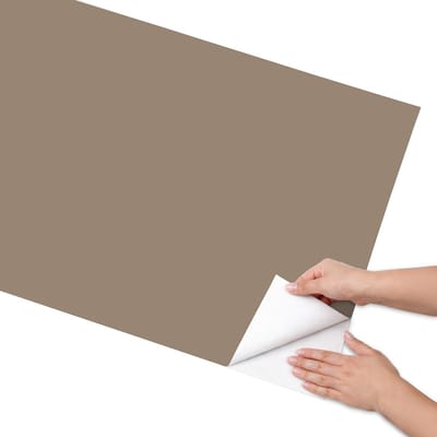 Coloray Meubel Wrap Folie - Bruin Meubelfolie - 65x130 cm - Meubelfolie Zelfklevend Lichtbruin - Wrapfolie Keuken - Minimalist Meubelfolie - Decoratiefolie - Tafeldecoratie - Achtergronden en patronen
