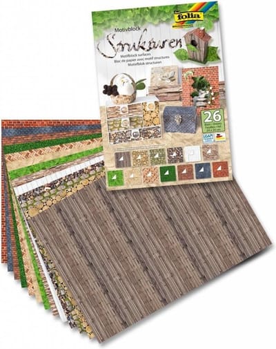 Folia Motiefpapier Hobby Creatief - Structuren -  24 x 34 cm.