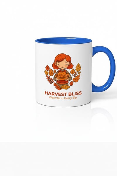 Harvest Bliss Mok - Herfst Design Koffiemok met Persoonlijke Print Optie