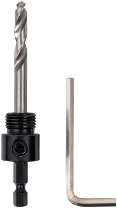 STIER 1/4" HEX-adapter 5/8" 18 UNF voor gatzagen 32-60 mm incl. inbussleutel