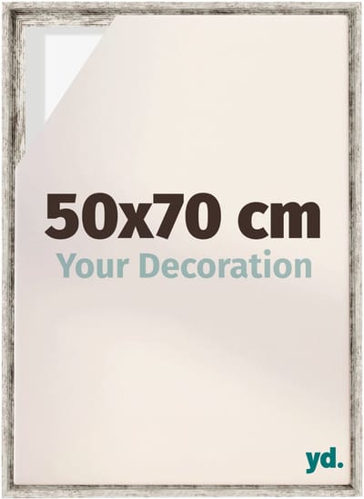 Your Decoration - Baklijst 50x70 cm - Wit Vintage - Baklijst voor Canvas - MDF - Lyon