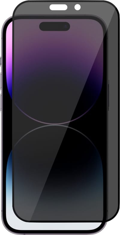 Privacy Screenprotector geschikt voor iPhone 14 Pro - Volledig Dekkende Gehard Glas Tempered Glass