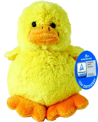 MBW Pluche kuiken knuffel - Zachte gele kuikentje van 11 cm - Wasbaar