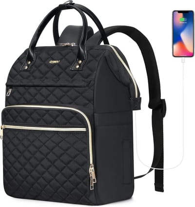 Moderne Laptop Rugzak Dames 15,6 inch - Waterdicht & Anti Diefstal voor School, Werk en Reizen