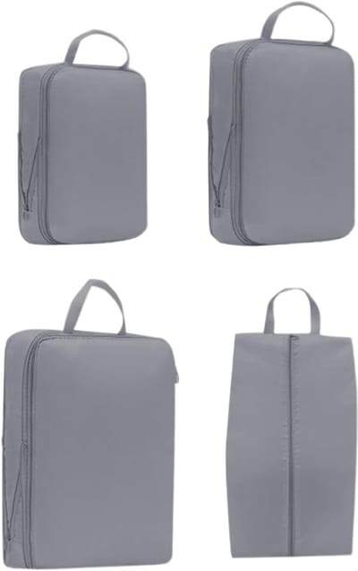 Reis Organizers - Koffer Inpakken - Efficiënt Opbergen - Waterafstotend Materiaal - 40x30x10 cm - Grijs