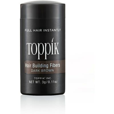 Toppik Hair Building Fibers Donkerbruin - 3 gram - Cosmetische Haarverdikker - Verbergt haaruitval - Direct voller haar
