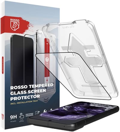 Rosso Screenprotector Geschikt voor Google Pixel 8 | Fingerprint Friendly | 9H Tempered Glass | Case Friendly | Installatietray | Geen luchtbellen & stof | Eenvoudige montage