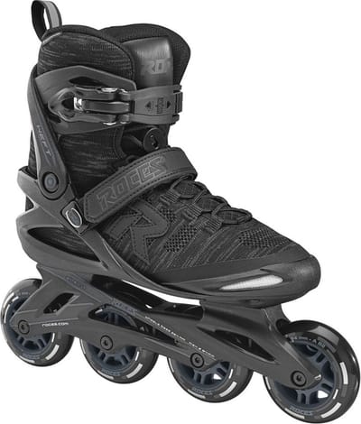 Roces Weft Thread 84 Skeelers Unisex – 4x84mm Wielen – Fitness Inline Skates – Zwart – Maat 36