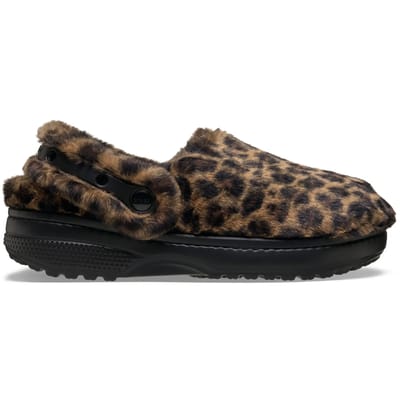 Crocs Classic Onvergetelijke Klompen Polyester Mix Dames Luipaard Klompen