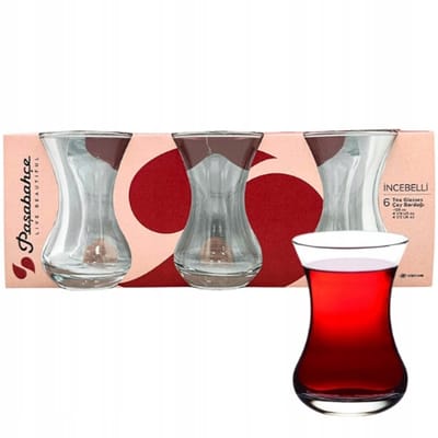 Pasabahce Turkse theeglazen Tulipanki 6 stuks 125ml
