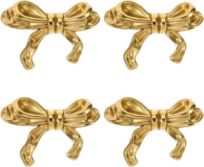 Set van 4 Gouden Kastknoppen - Decoratieve Handgrepen voor Meubels, Keuken en Kasten, Eenvoudige Montage en Duurzaam Metaal