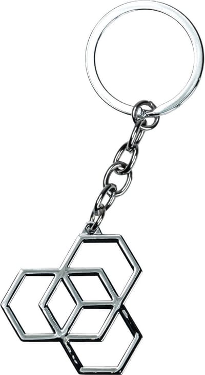 CARBON COLLECTIVE - Chrome Logo - Keyring
