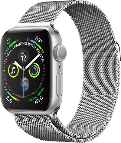 Milanese Horlogeband Geschikt voor Apple Watch SE 40 mm Bandje Milanees - Polsbandje Met Magneetsluiting Geschikt voor Apple Watch SE 40 mm Bandje Milanees - Zilver