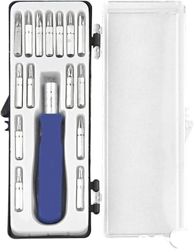 Gereedschapsset - Schroevendraaier set - Elektronica reparatie - 32-in-1 Precisie - 16 Stuks - Grijs
