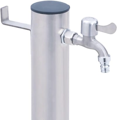 Waterkolom Tuin - Buiten kraan - Tuin bewateren - Roestvrij staal - 80 cm - Zilver