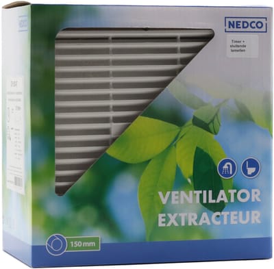 Badkamer-/ keukenventilator CR 150 AT wit