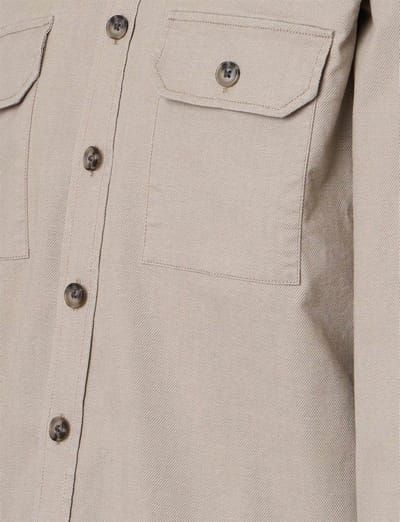 CASA MODA comfort fit overshirt - beige