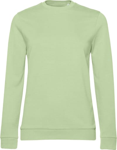 Sweater 'French Terry/Women' B&C Collectie maat XS Light Jade/Groen
