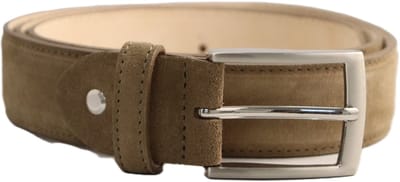 Men of Global 1256-07 - 125 cm – Leren Riem – Vegetable tanned – Doorgestikt – Nubuck voering
