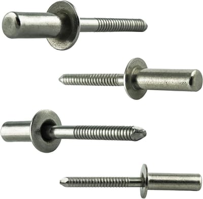 Afdichtblindklinknagels - Popnagels RVS - Waterdicht Verbindingen - Professionele Kwaliteit - 48 x 8 mm 50 stuks - Zilver