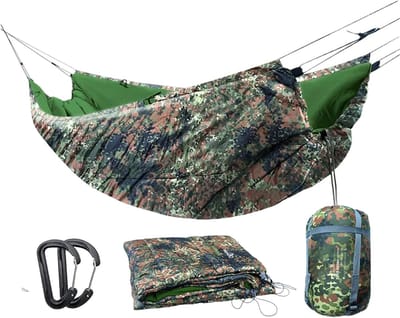 Onderdeken Hangmat - Isolatie deken - Kamperen Buiten - Winddichte Bescherming - 240 x 130 cm - Kaki