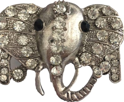 Petra's Sieradenwereld - Broche voor sjaal olifant
